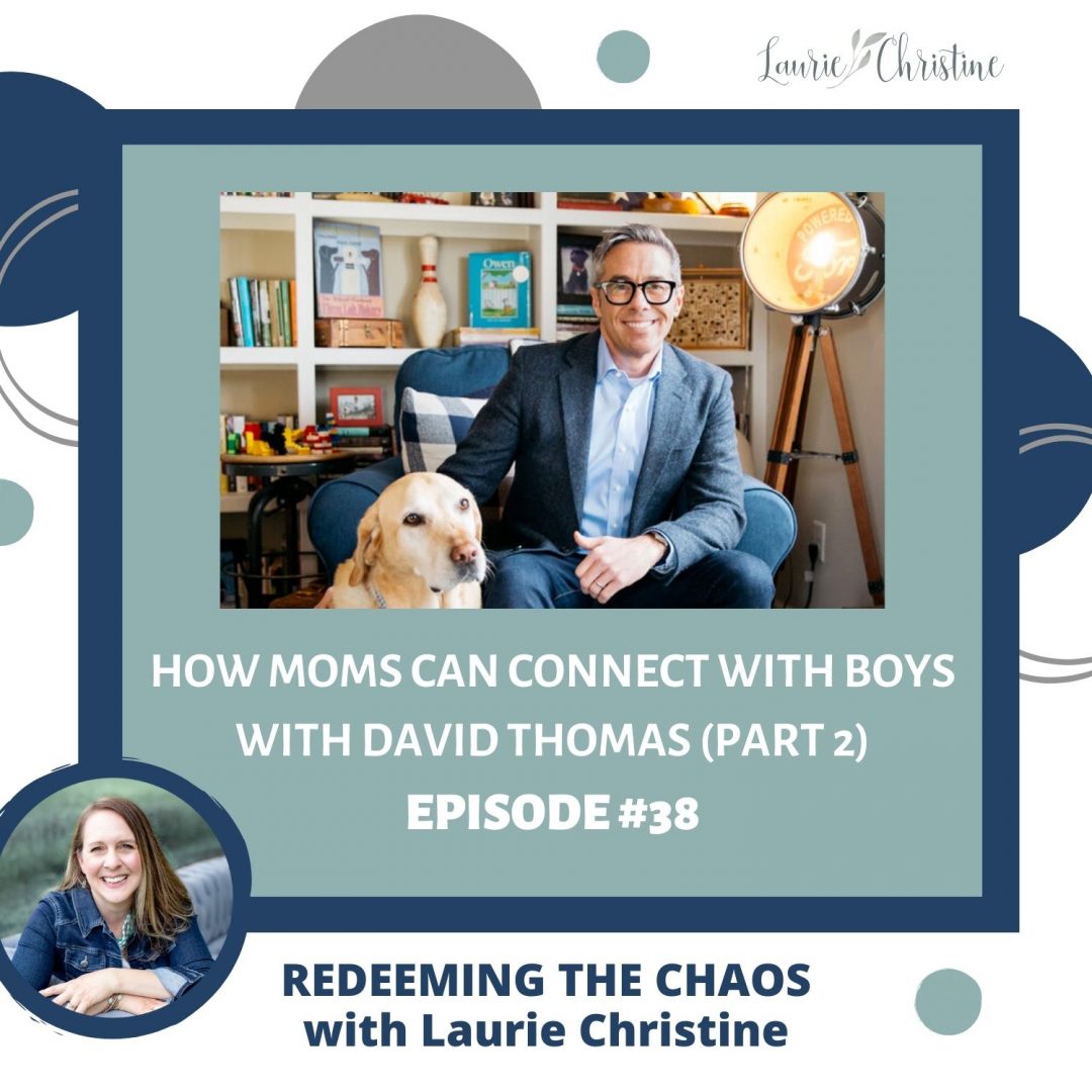 How can moms connect with their boys